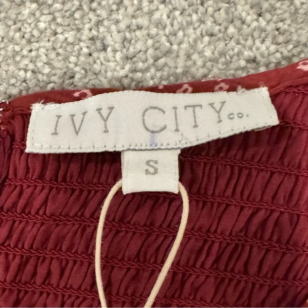 Ivy City co Gracie Maxi Dress in Wine burgundy Cotton size small NWT - Picture 6 of 14